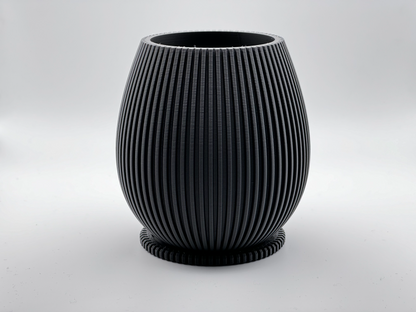 planter with vertical pattern