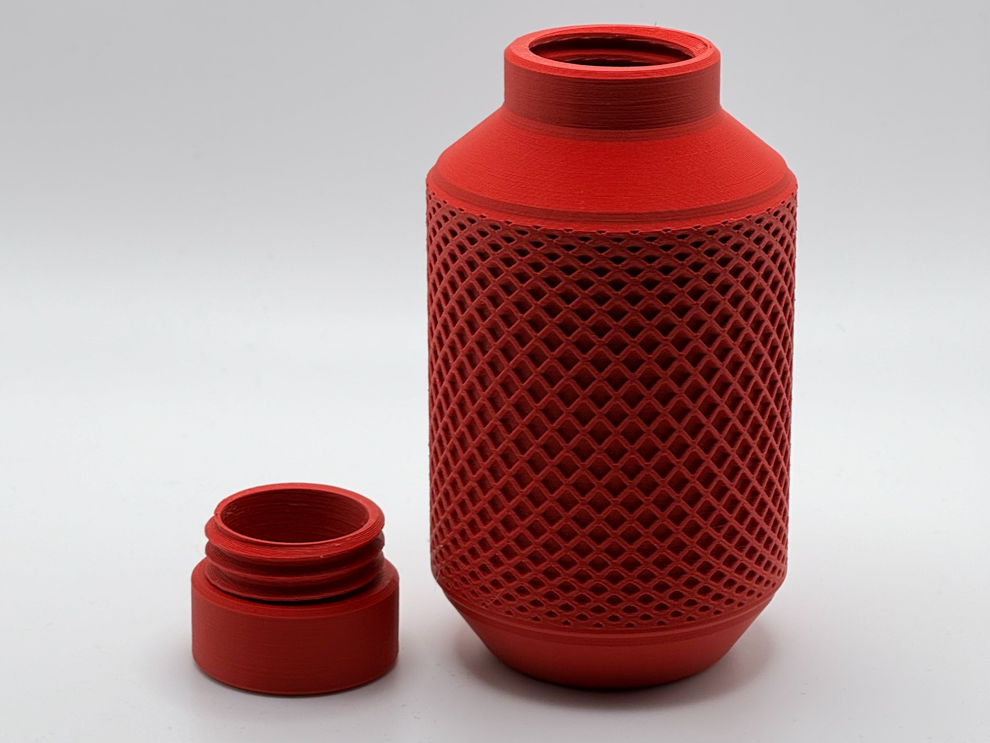 flask with polygons