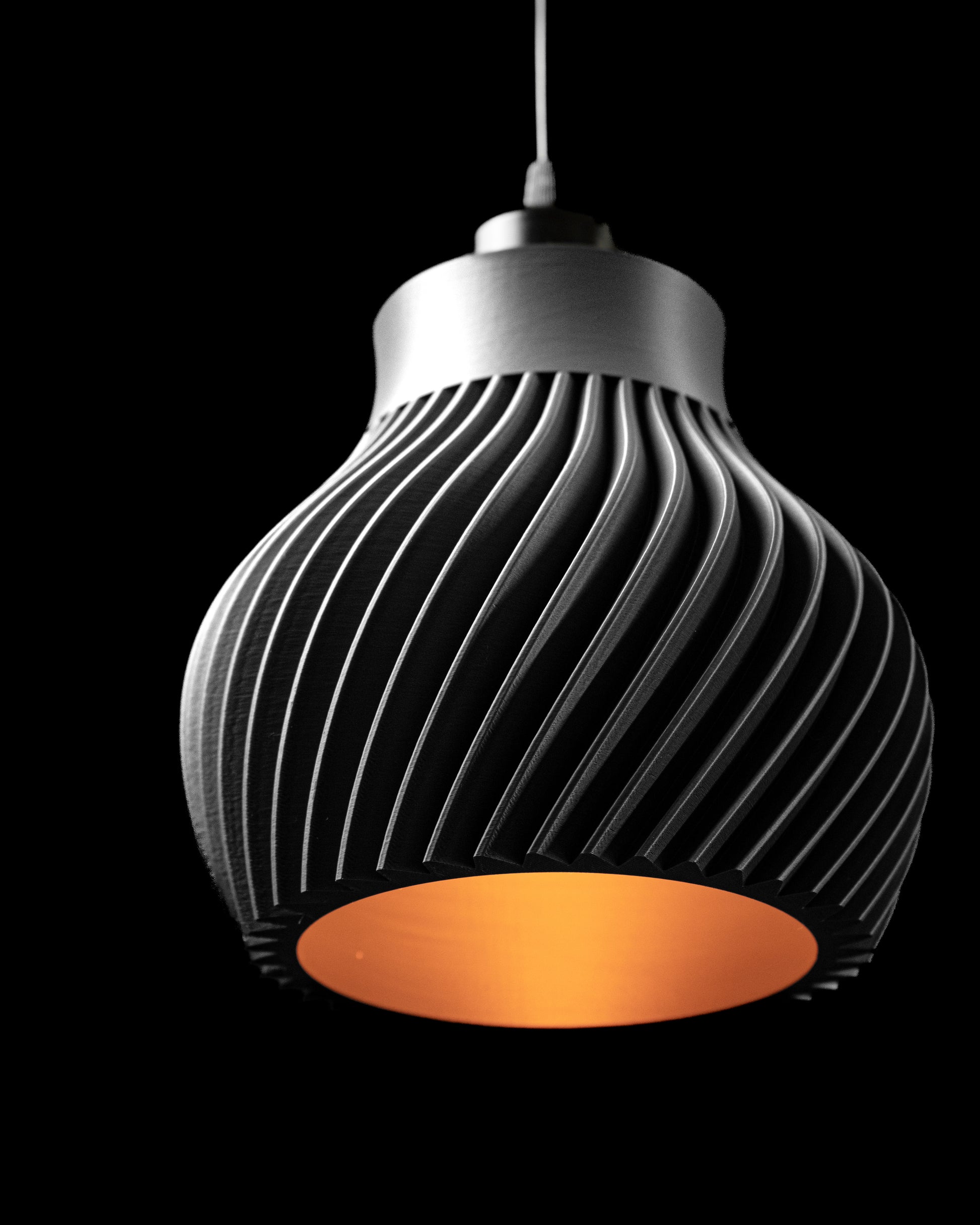 Závesná lampa Ridged