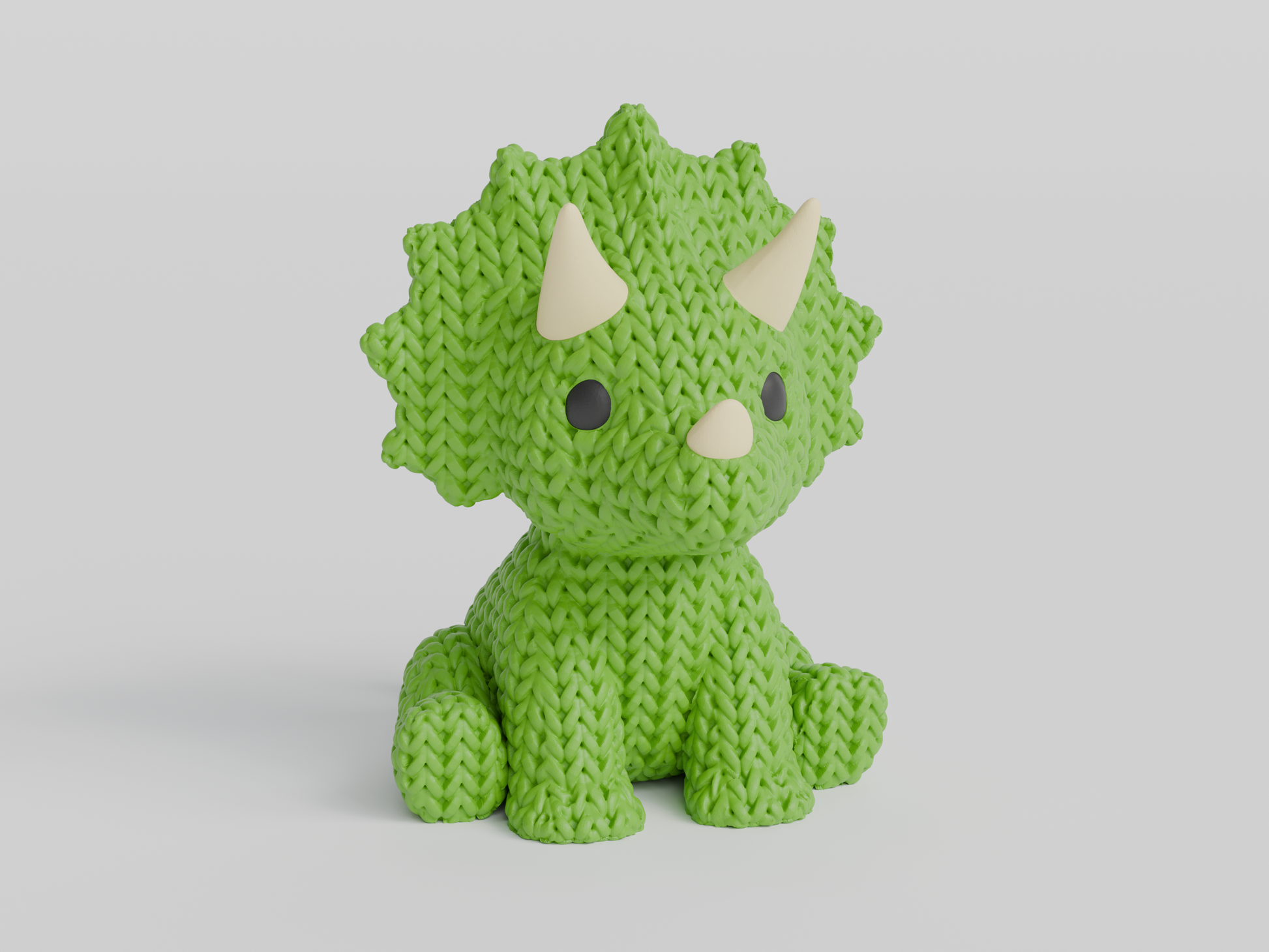 Pletený dinosaurus triceratops