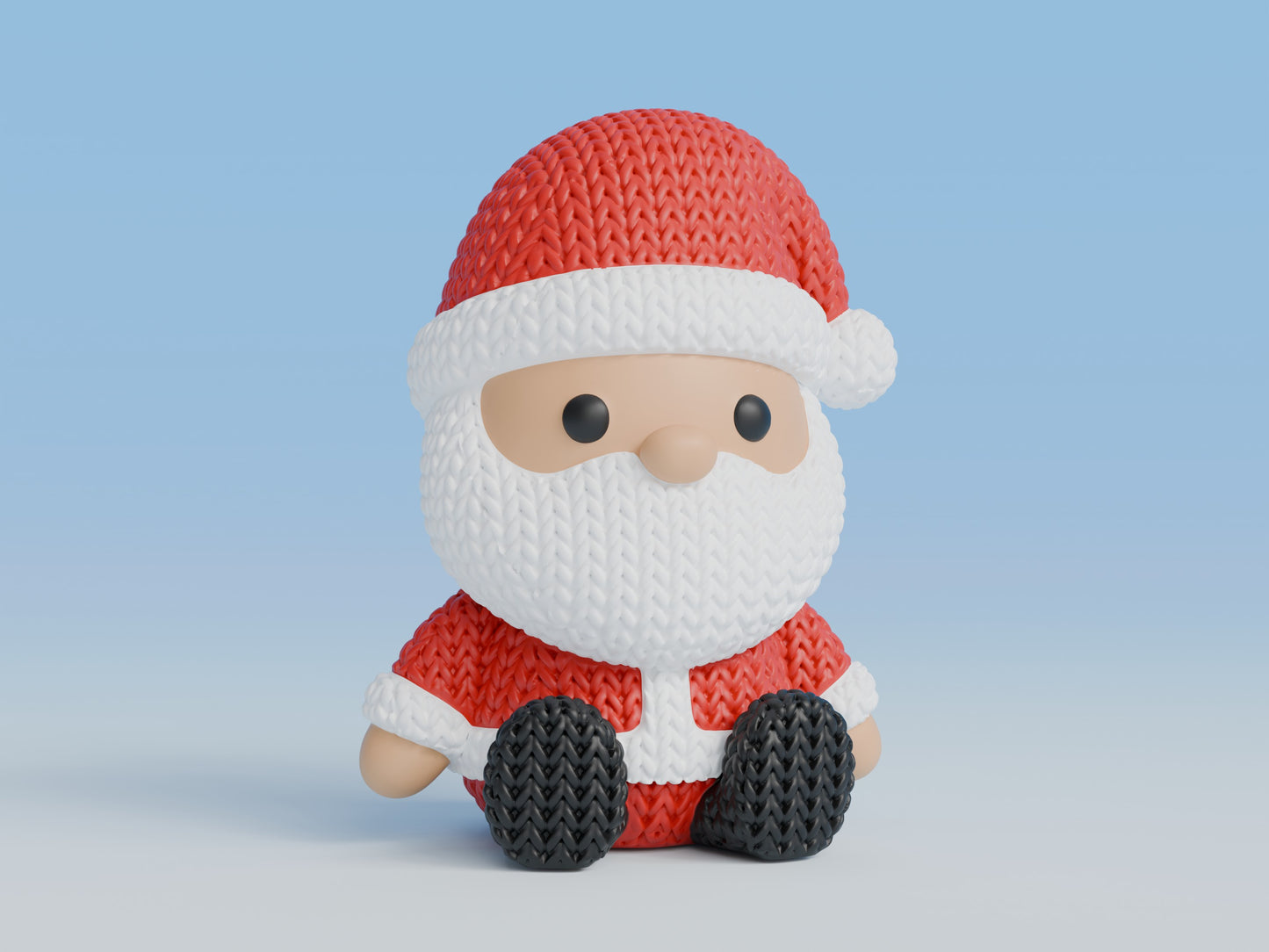 Pletený sediaci Santa Claus