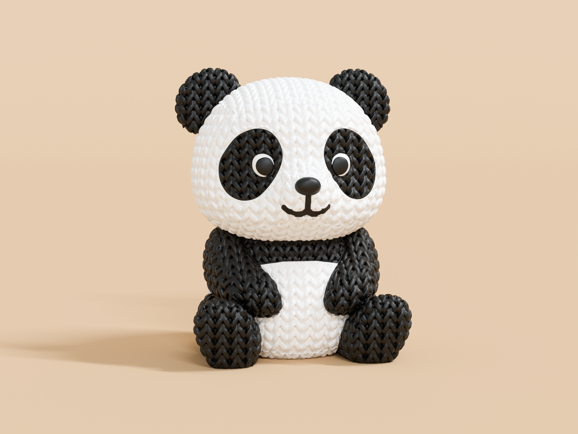 Pletená panda