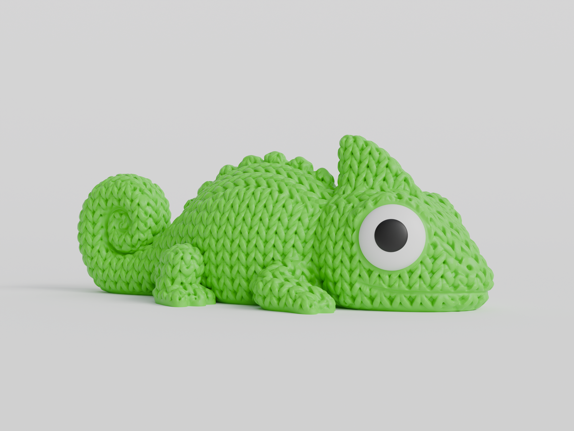 Pletený chameleón