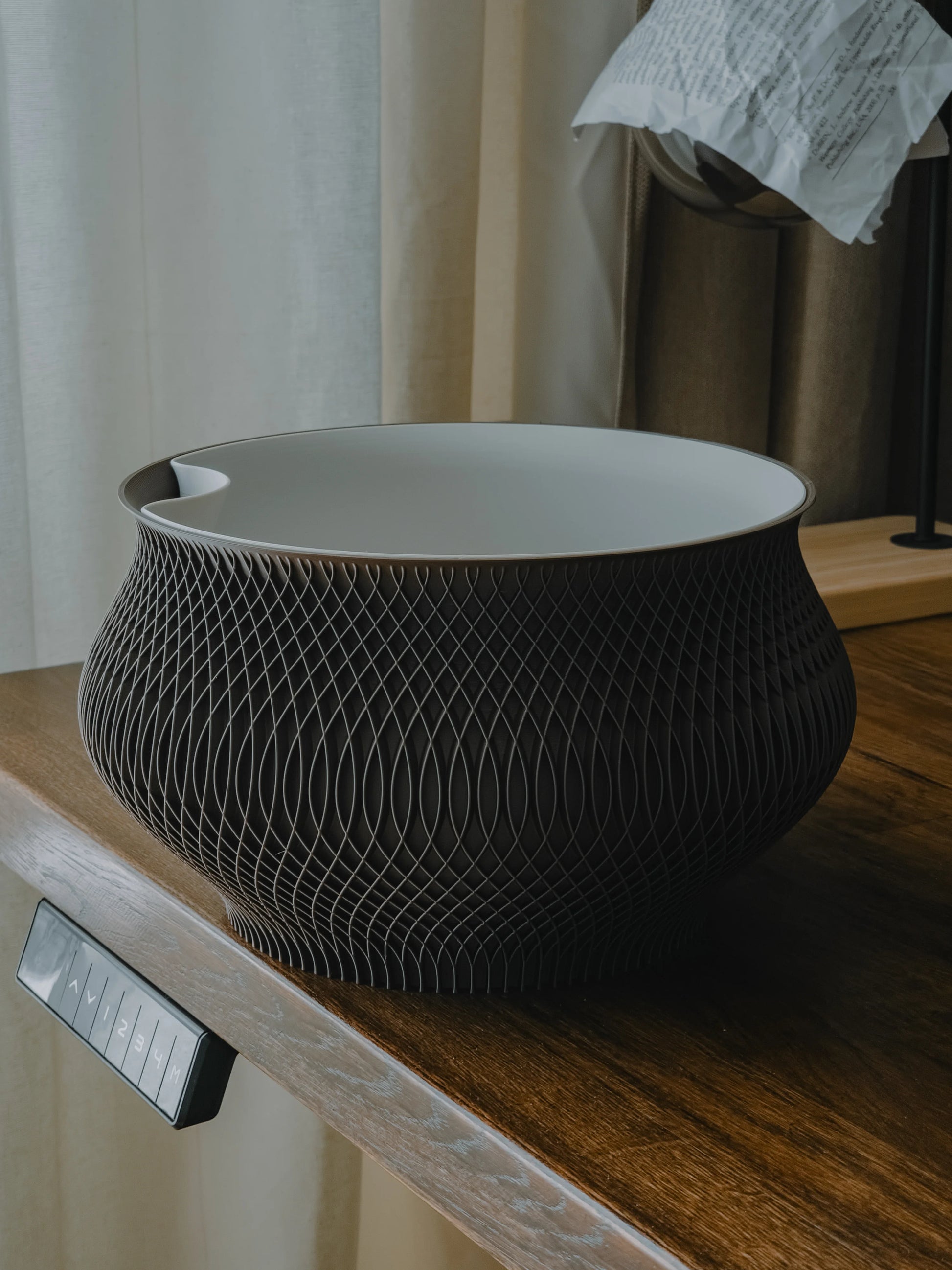 Woven Texture – pletený kvetináč s vložkou
