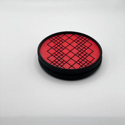 stackable coasters with pattern design