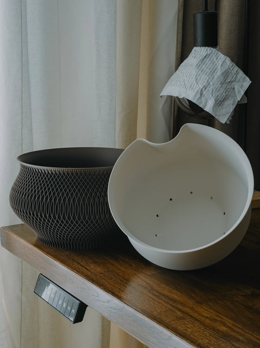 Woven Texture – pletený kvetináč s vložkou