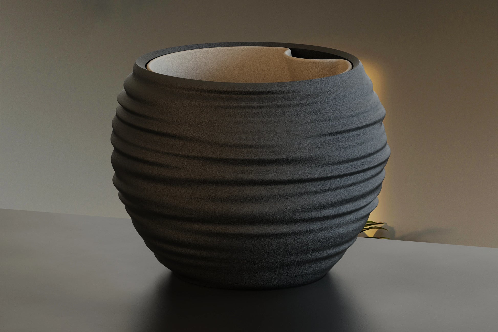 Japandi Wabi-Sabi – kvetináč so zavlažovaním