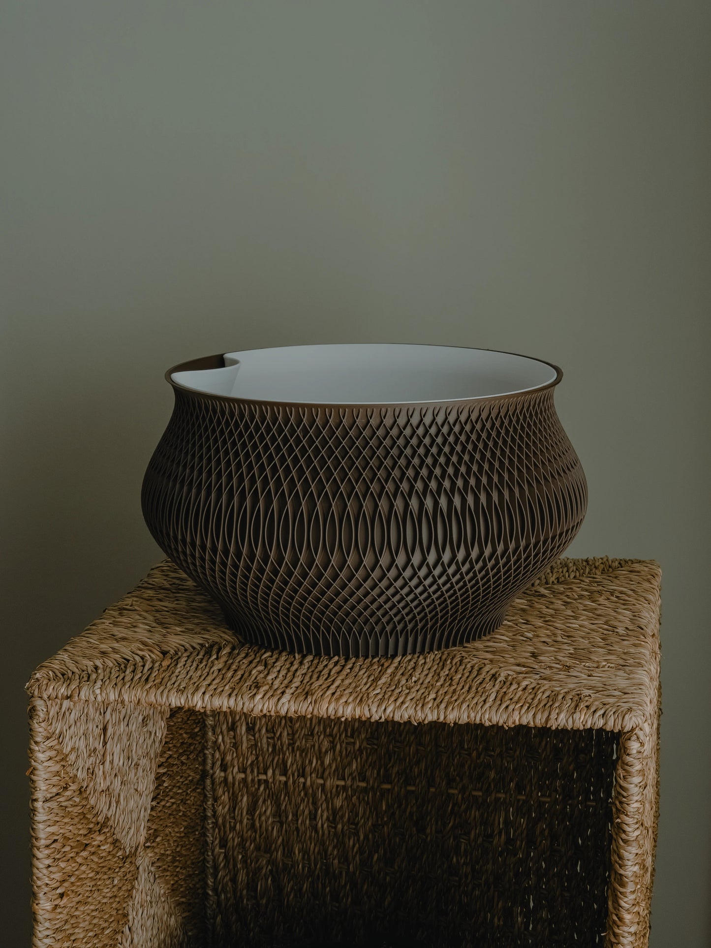 Woven Texture – pletený kvetináč s vložkou