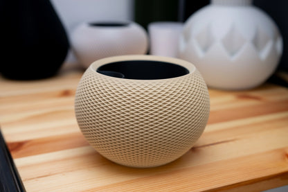 SFERA #2 – organický kvetináč s geometrickým reliéfom