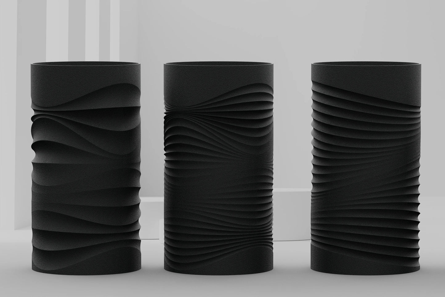 Parametric Flow – organizér s vlnitým vzorom
