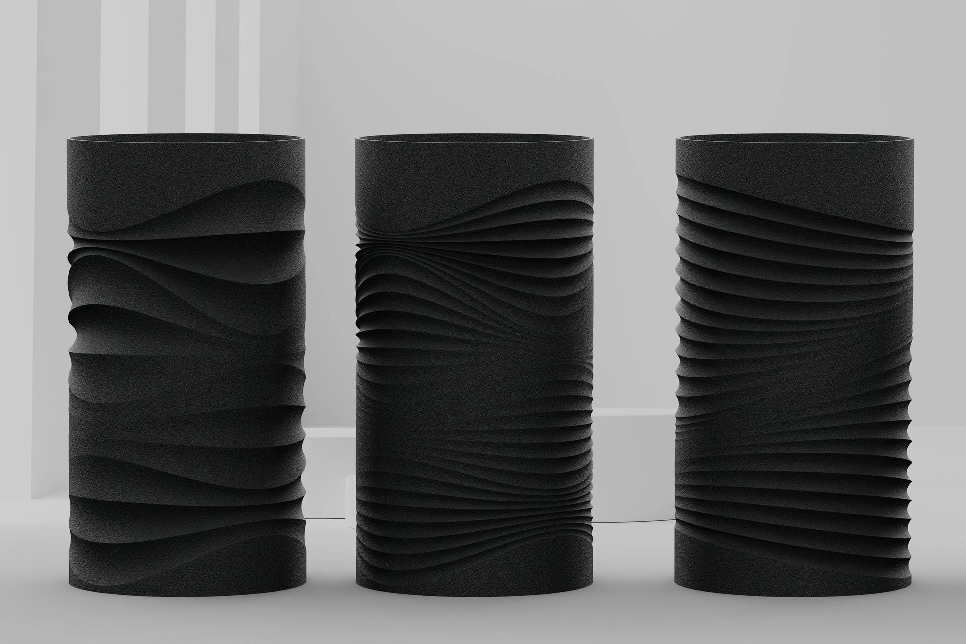 Parametric Flow – organizér s vlnitým vzorom