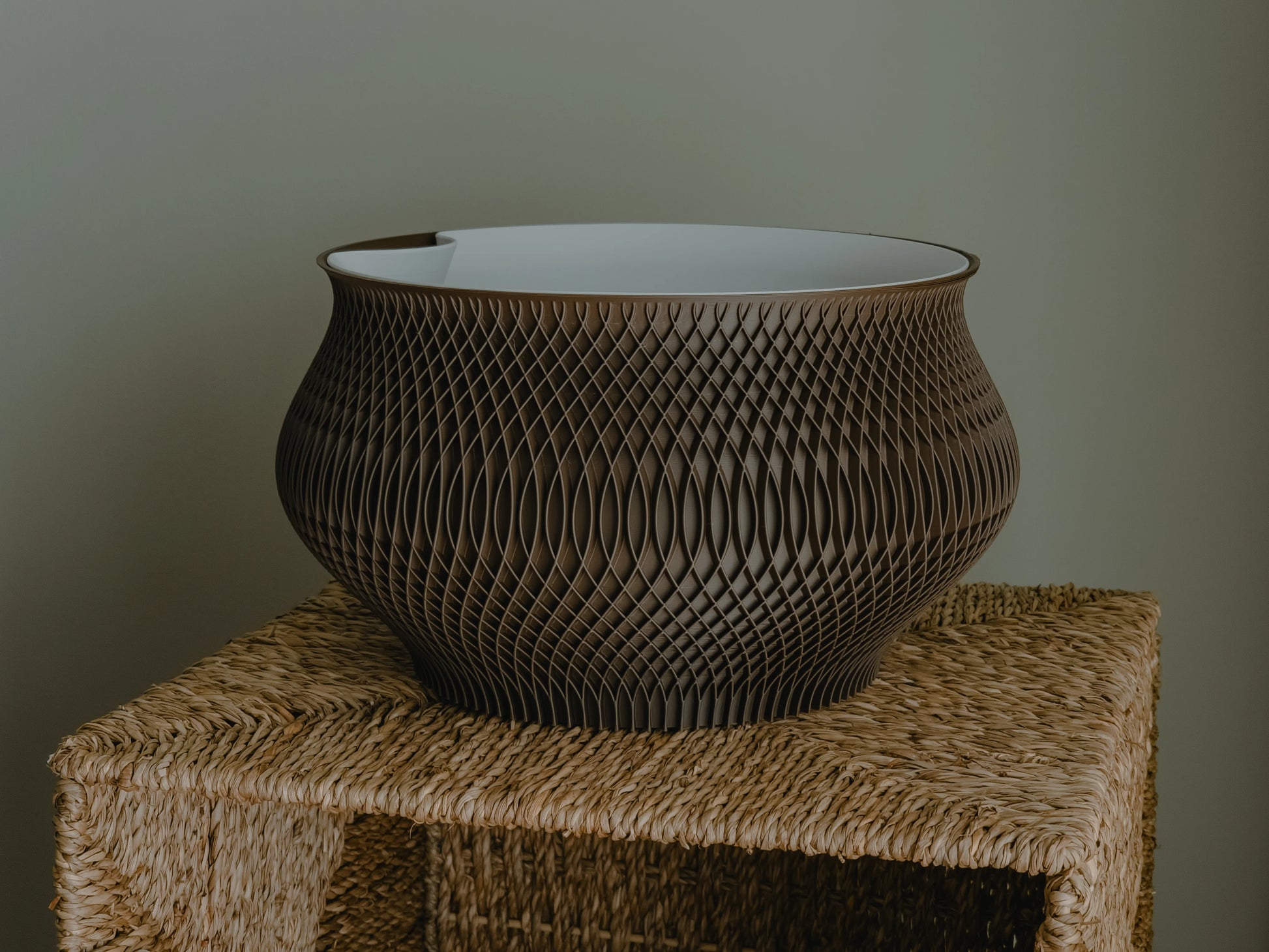 Woven Texture – pletený kvetináč s vložkou