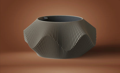 Wavy Facade – Japandi kvetináče s parametrickým reliéfom