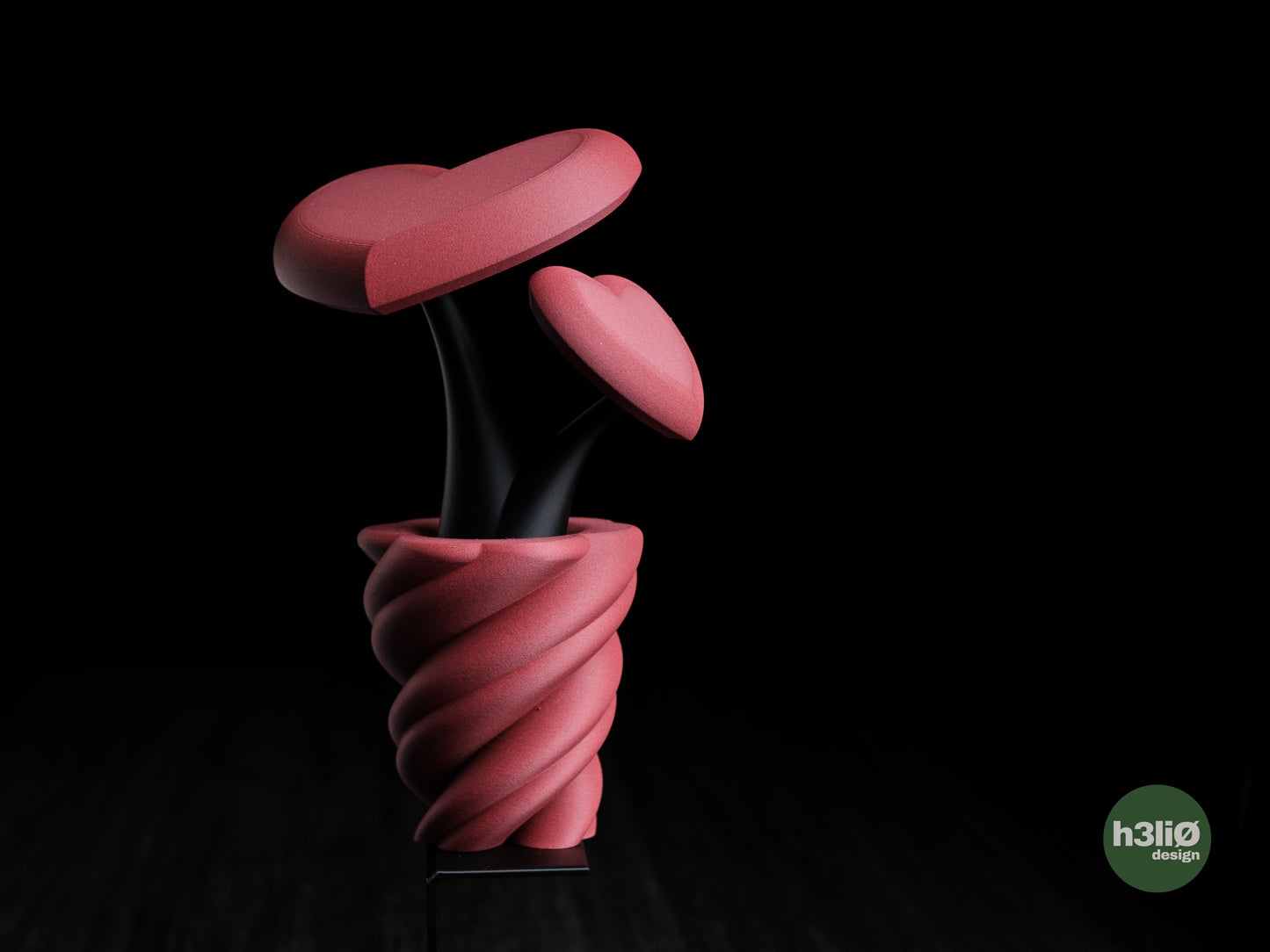 hearts • vase