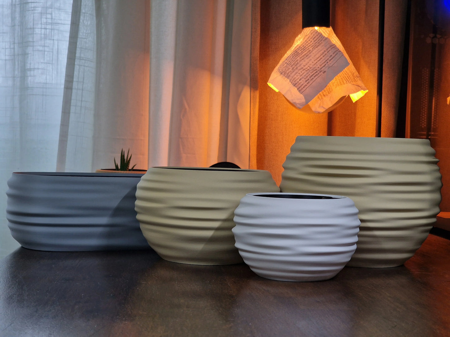 Japandi Wabi-Sabi – kvetináč so zavlažovaním