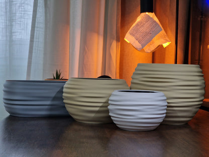 Japandi Wabi-Sabi – kvetináč so zavlažovaním