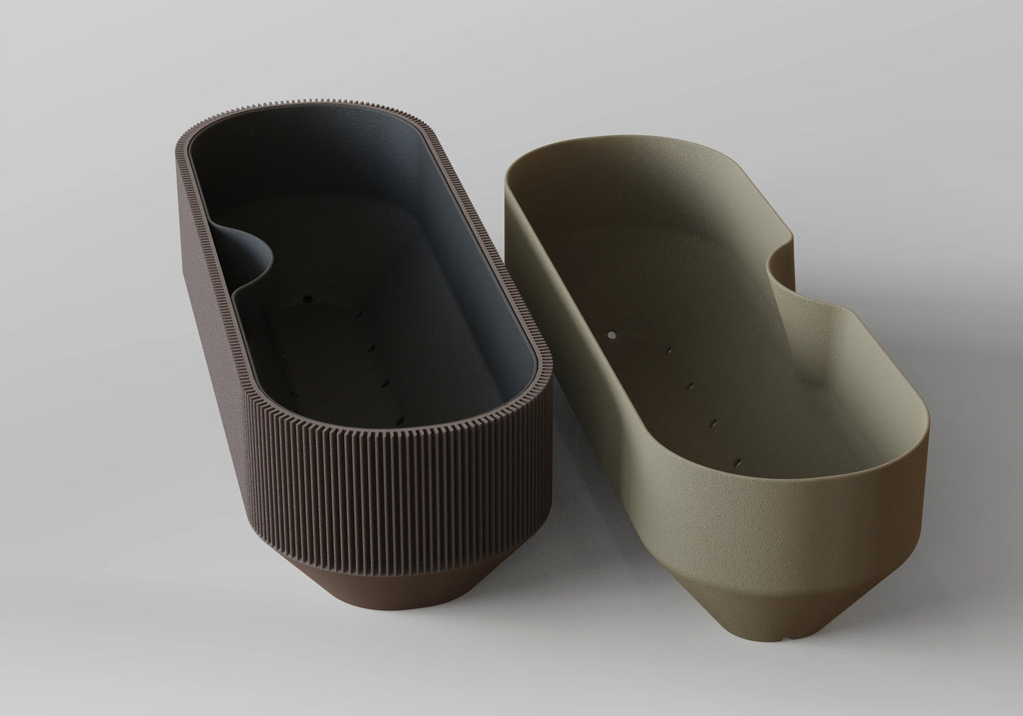 Triple Planter – trojkomorový kvetináč so zavlažovaním