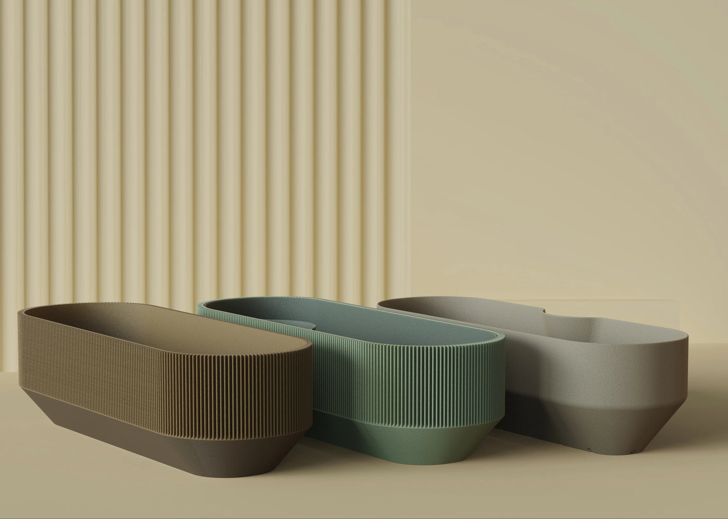 Triple Planter – trojkomorový kvetináč so zavlažovaním