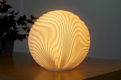 Leora Dune Sphere Lampa – organická 3D lampa LEORA od Printhia, pohľad 4