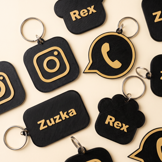 Sada NFC kľúčeniek s NFC čipom v rôznych tvaroch a farbách