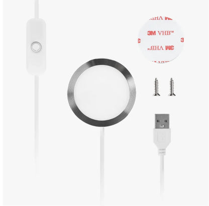 USB LED modul pre 3D tlačené lampy a dekorácie – teplá biela, 5V / 3W – dizajnová 3D lampa od Printhia, pohľad 1