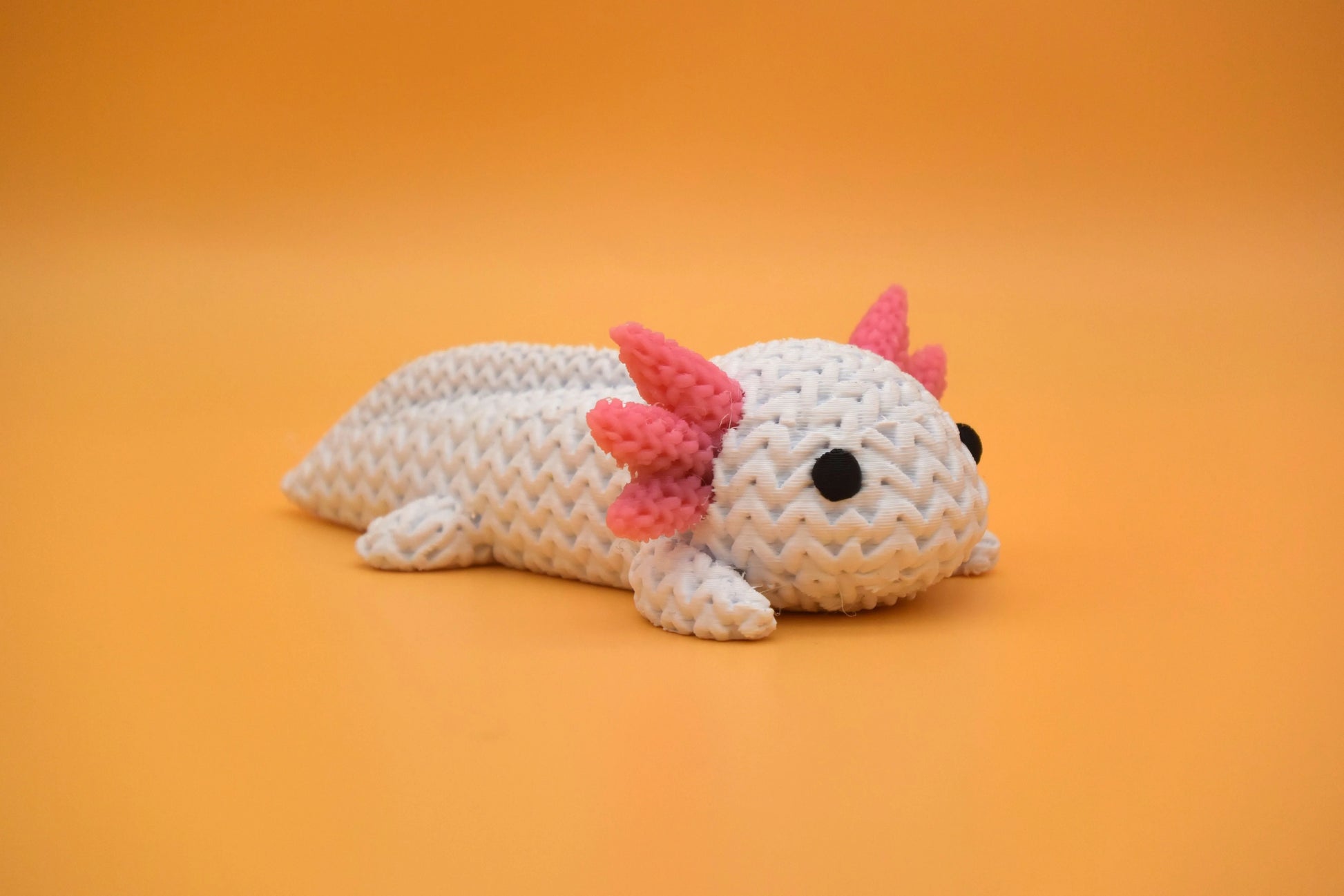 Pletený axolotl