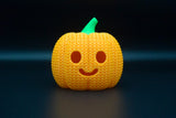 Pletená halloweenska tekvica Jack-O-Lantern