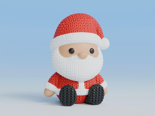 Pletený sediaci Santa Claus