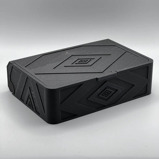 hinged box with pattern