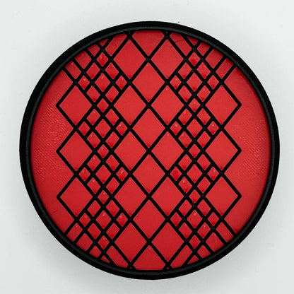 stackable coasters with pattern design