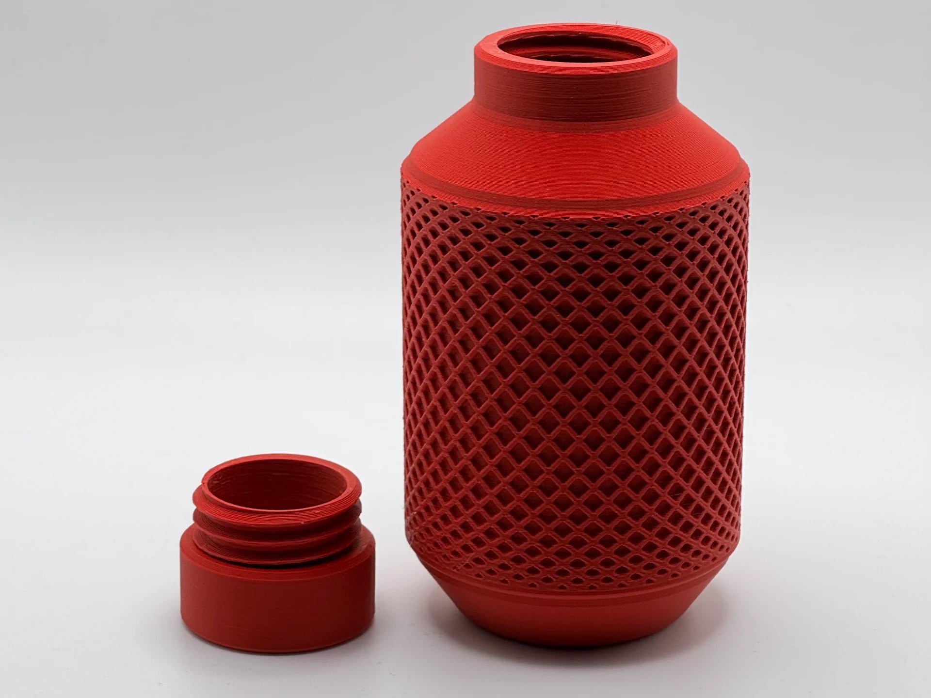 flask with polygons
