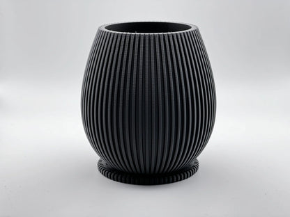 planter with vertical pattern